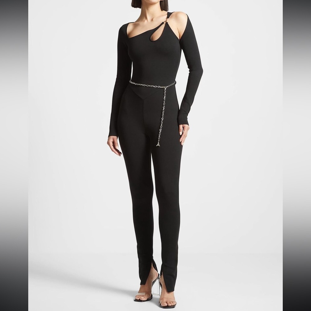 Manière De Voir Eiffel Chain Detail Jumpsuit